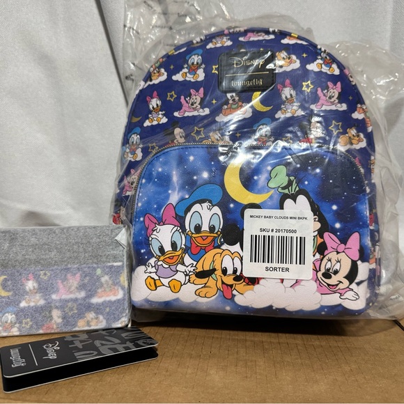 Loungefly Disney Baby Sensational Six Mini backpack and cardholder - Picture 7 of 7